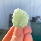 Grøn fluorit rå stykker